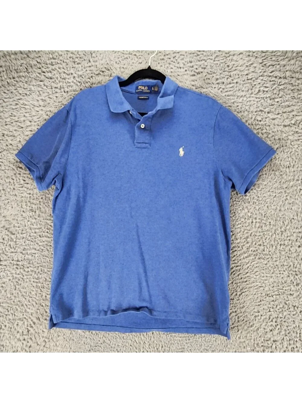 Polo Ralph Lauren Shirt Mens XL Blue Short Sleeve Polo
